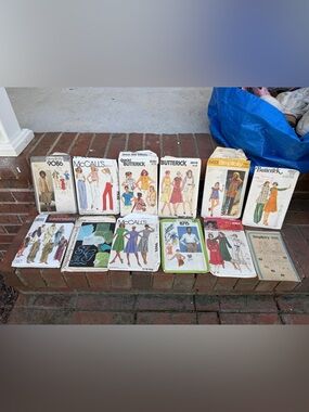 Vintage Lot Bundle of 12 Sewing Patterns Women’s Clothing Size 8 10 Butterick